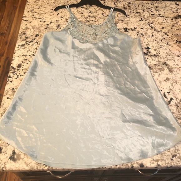 Slip Lingerie Lace Satin Dress VTG 80s/90 L - Picture 1 of 6